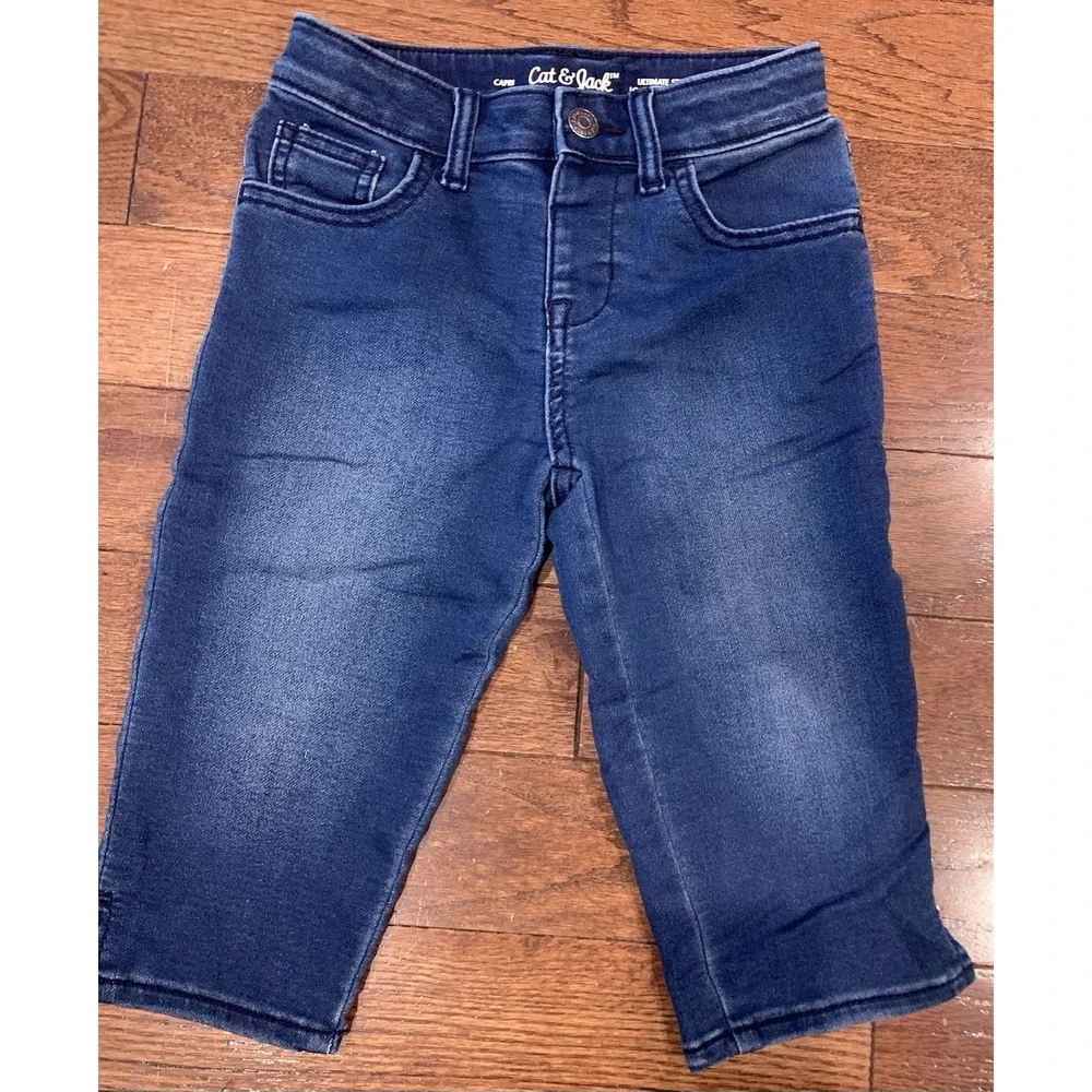 Lot Of 3 Girl's Cat & Jack Capris Sz 6/6x , Justice Shorts Sz 7‎